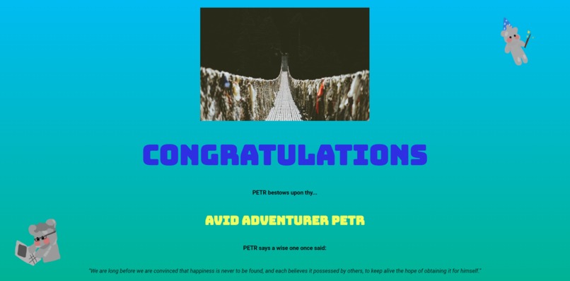 Petr Personality Quiz – screenshot 6