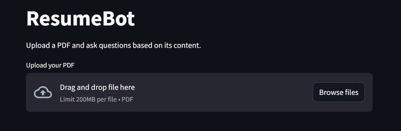 ResumeBot : Smart Q&A Bot for Resumes and Business Inquiries – screenshot 1
