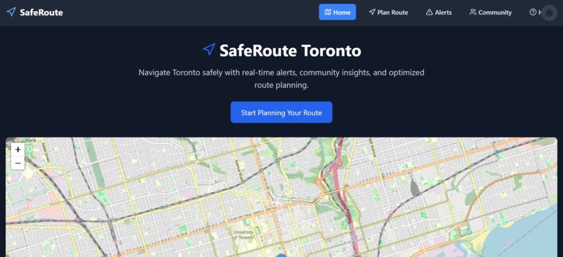SafeRoute – screenshot 1