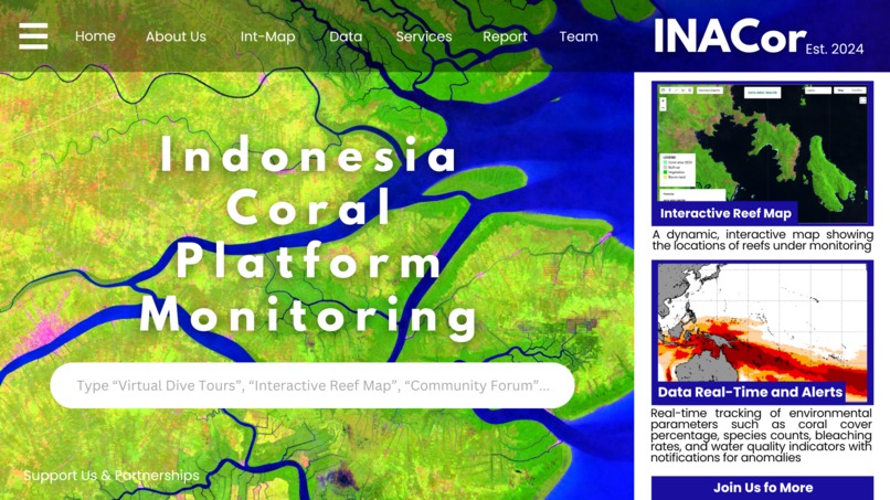 INACor: Indonesia Coral Platform monitoring for Coral Reef – screenshot 1
