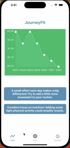 JourneyFit – screenshot 2