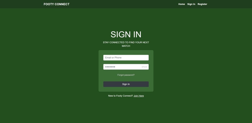 FootyConnect – screenshot 1