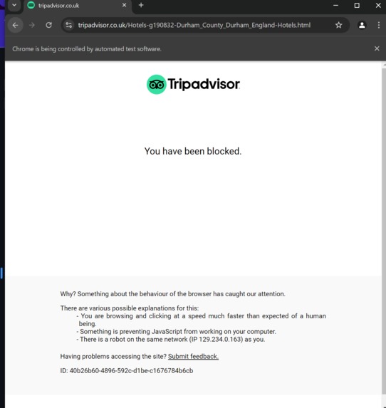 UK City Tourist Spot Data Dashboard – screenshot 1