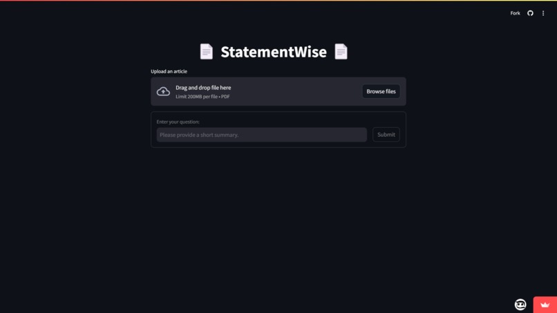 StatementWise – screenshot 1