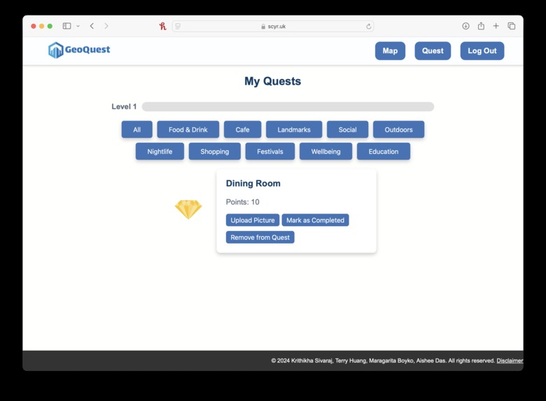 GeoQuest – screenshot 2