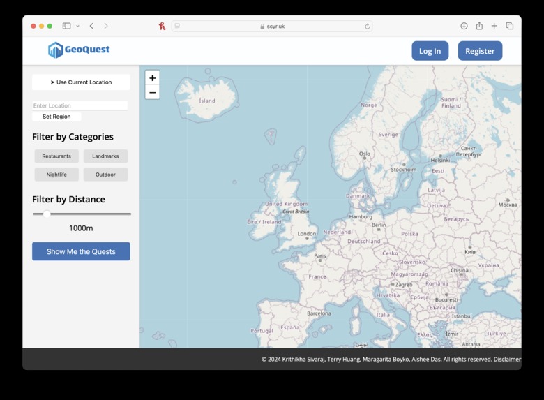GeoQuest – screenshot 1