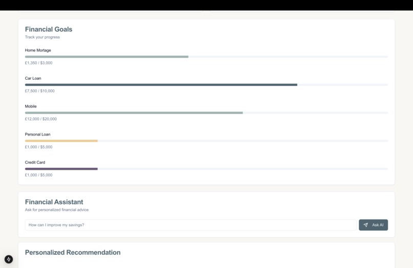 Financial Health Tracker – screenshot 2