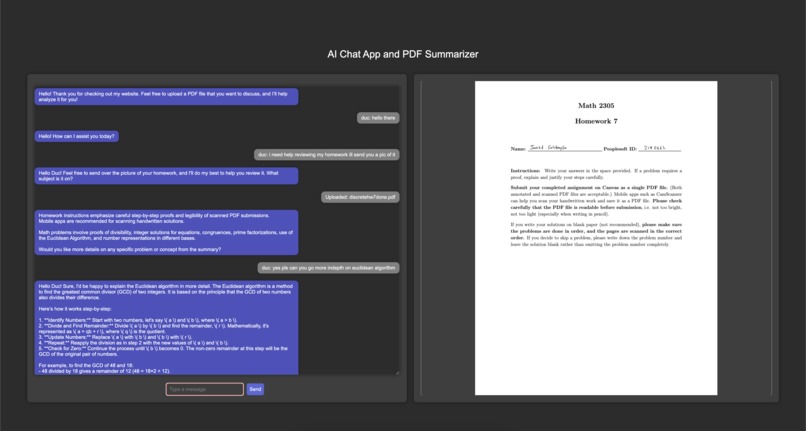 AI ChatBot and PDF Analysis – screenshot 2