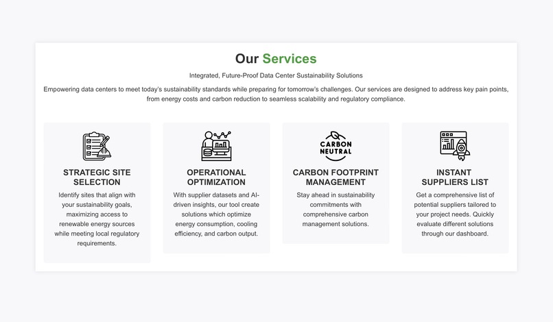 sustAInData – screenshot 2