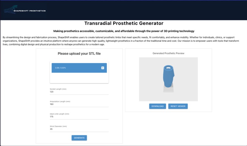 ShapeShift Prosthetics – screenshot 1