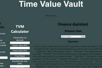 Time Value Vault