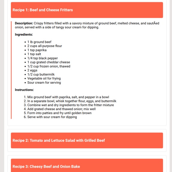 AI Cooking Assistant – screenshot 3