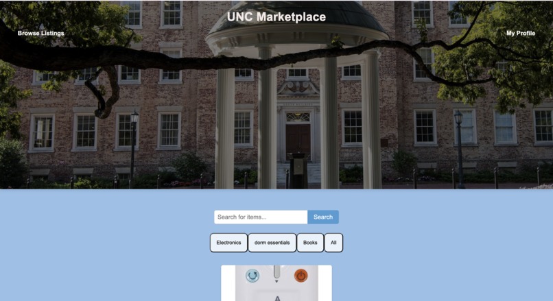 UNC Marketplace – screenshot 1