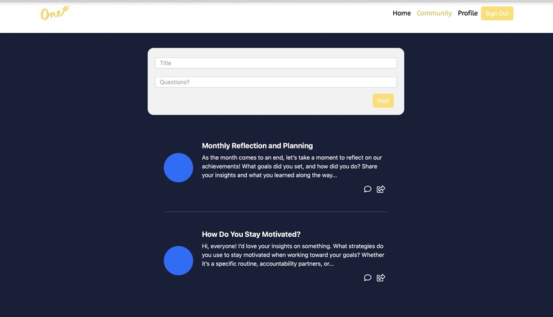 One – screenshot 5