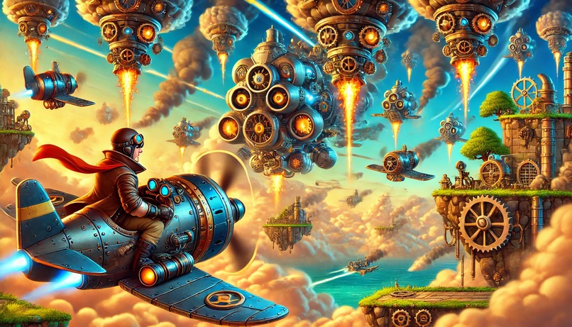 Steam-Punk 3D-VR Scrolling Shooting Game – screenshot 1