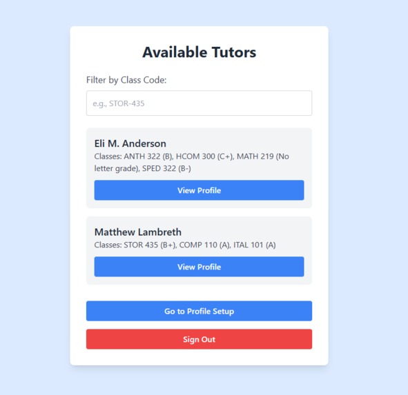 Tar Heel Tutor – screenshot 1