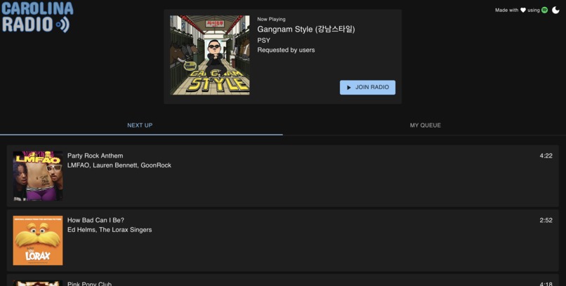 Carolina Radio – screenshot 2