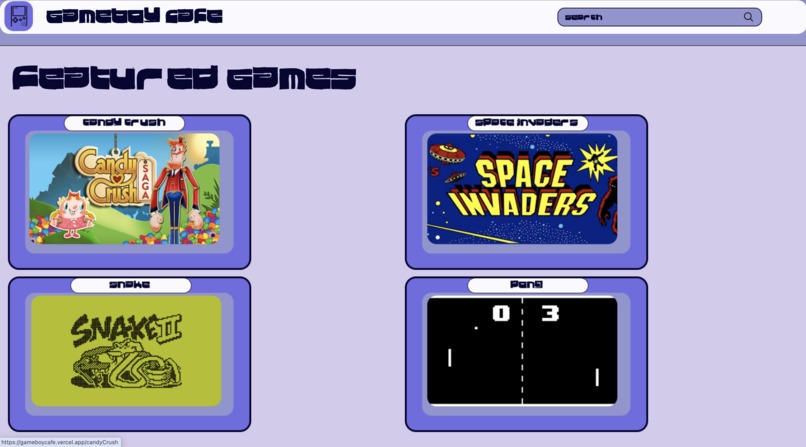 Game Boy Cafe – screenshot 1