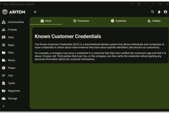 Ariton: Known Customer Credential Mini App