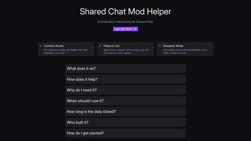 Shared Chat Mod Helper – screenshot 1