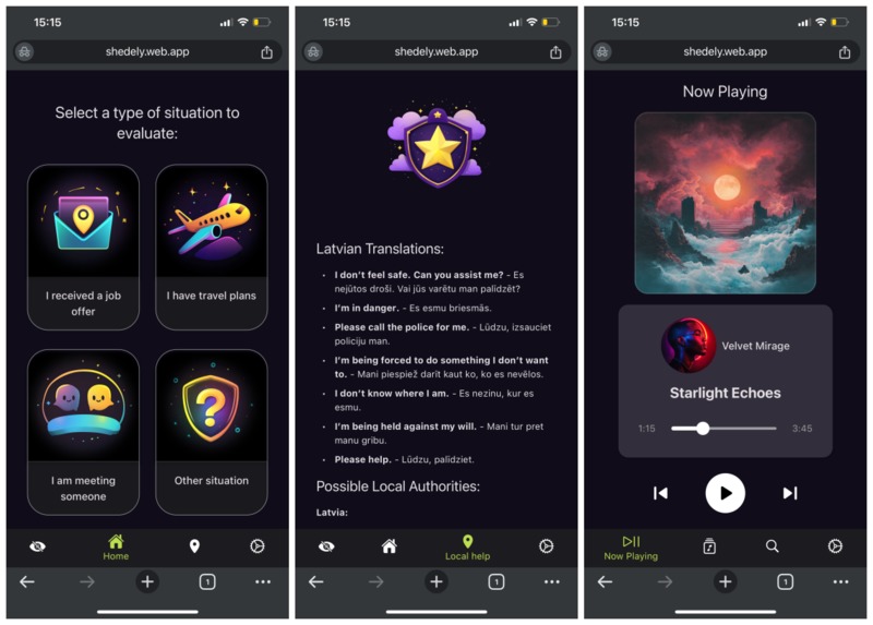 SheDely – Empowering Women's Safety with AI – screenshot 1