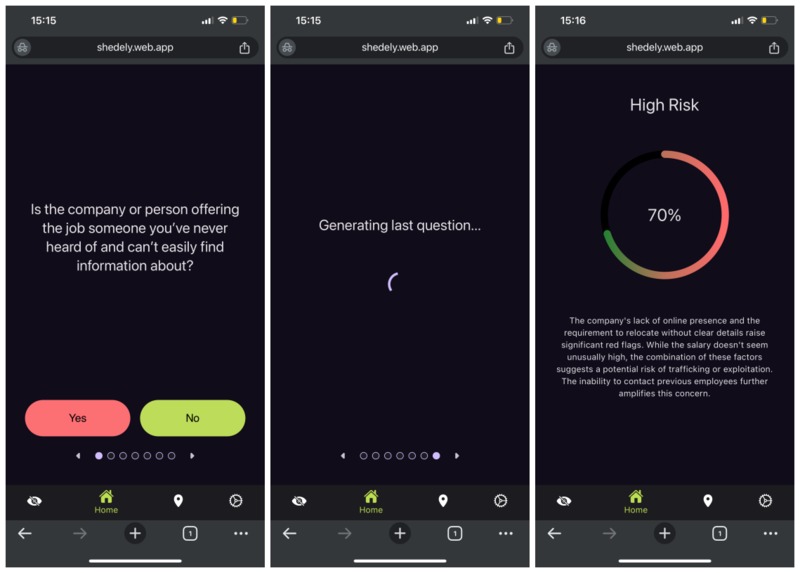 SheDely – Empowering Women's Safety with AI – screenshot 2