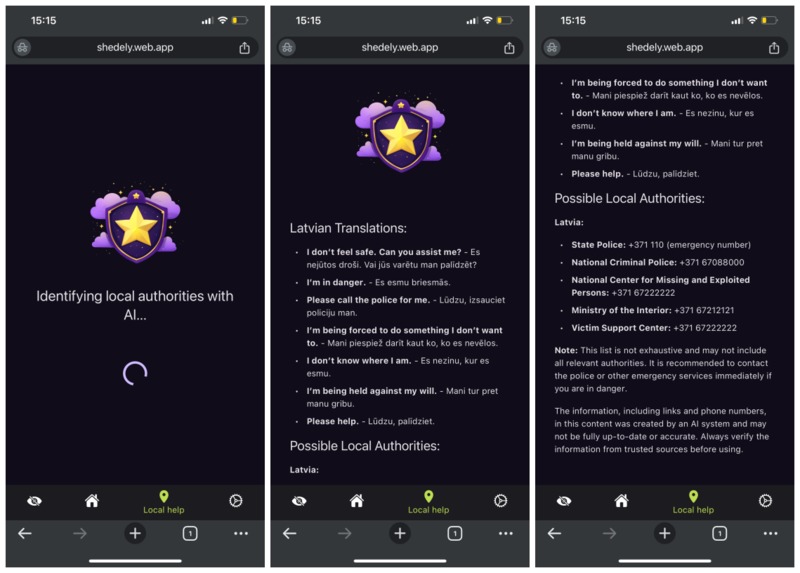 SheDely – Empowering Women's Safety with AI – screenshot 3