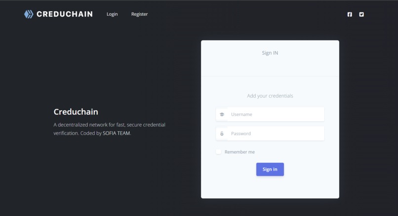 Creduchain – screenshot 2