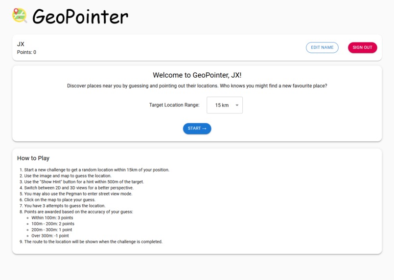 GeoPointer – screenshot 2