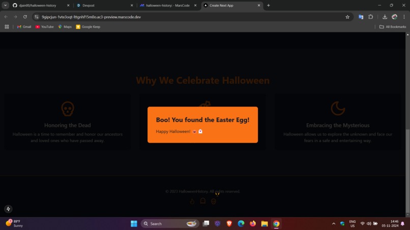 halloween-history – screenshot 1