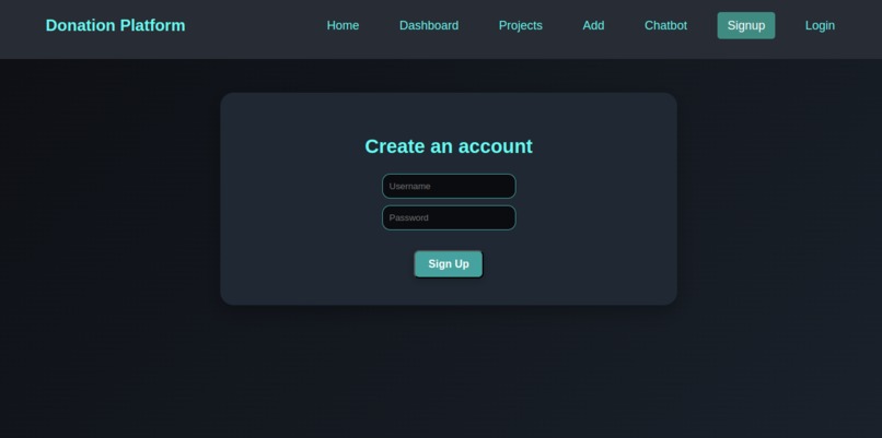 Project Donation App – screenshot 5