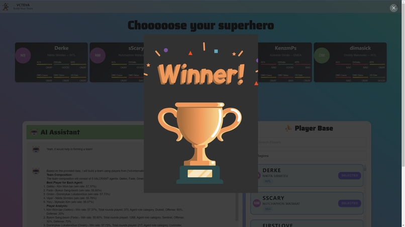 VCT EVA – screenshot 3