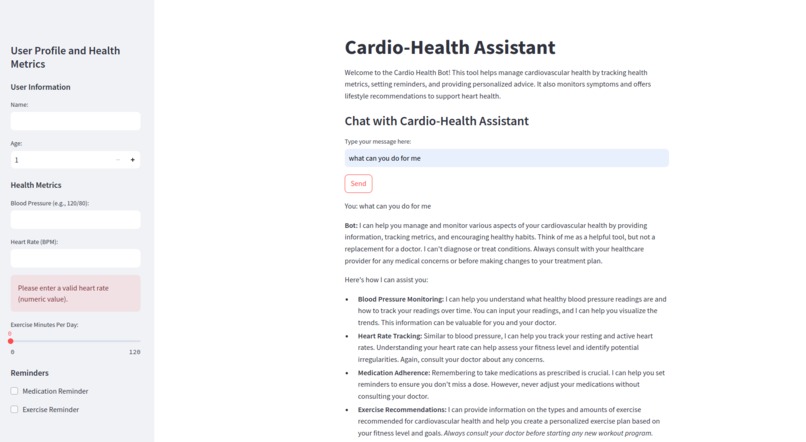 CardioHealth Assistant – screenshot 1