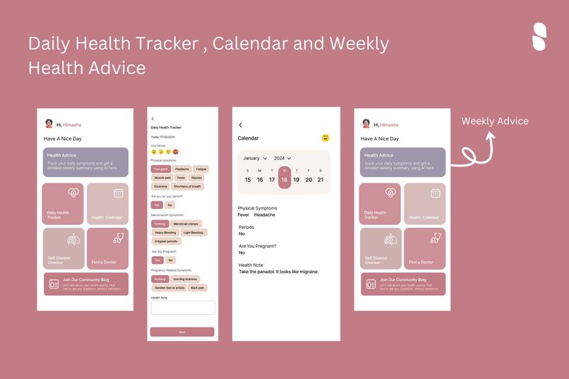 Blossom women helathcare mobile app – screenshot 4
