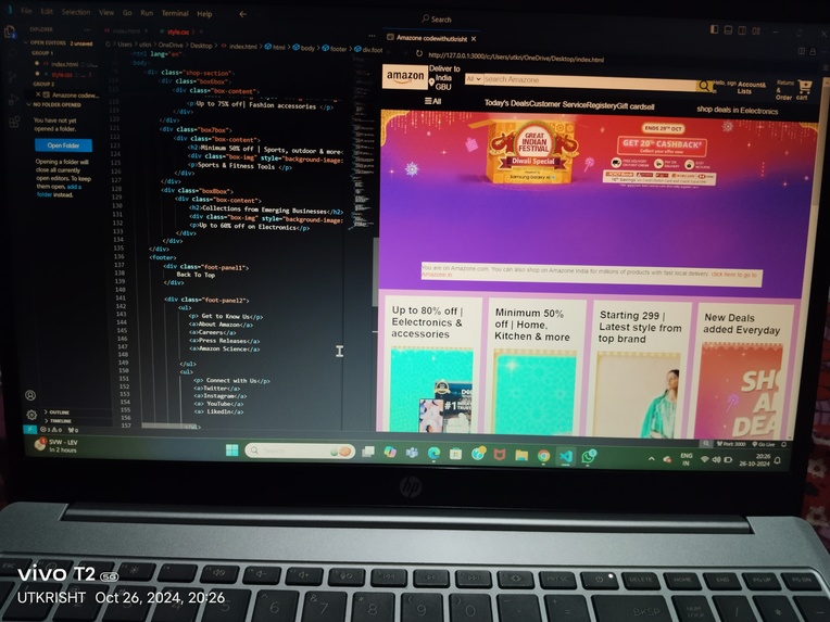 Amazon clone  – screenshot 2