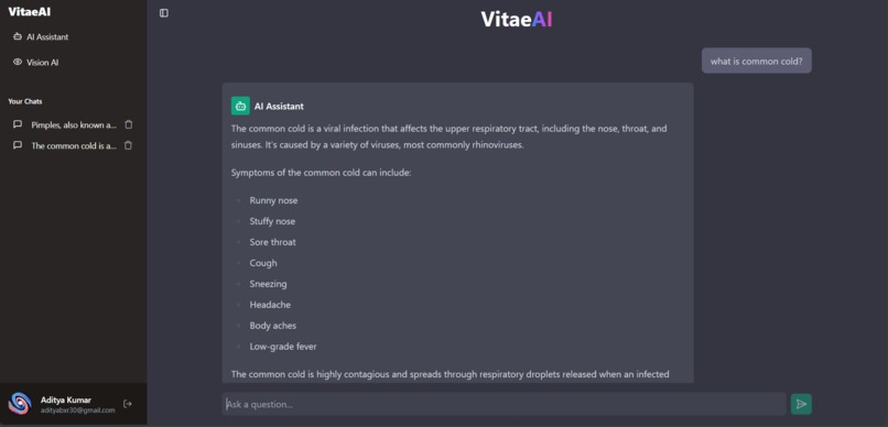 VitaeAI : AI Powered HealthCare App – screenshot 3