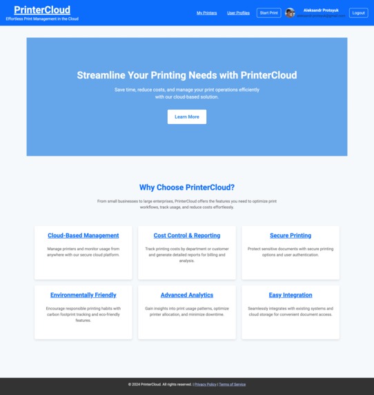 PrinterCloud – screenshot 2