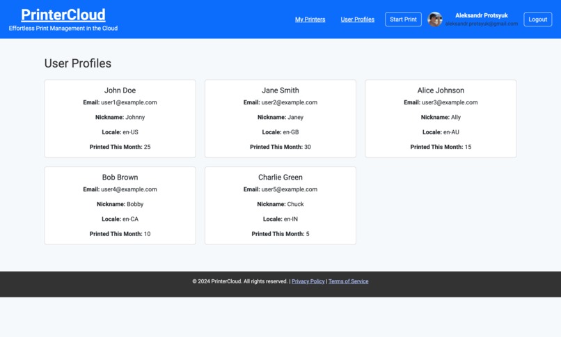 PrinterCloud – screenshot 4
