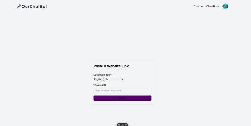 ourChatBot – screenshot 2