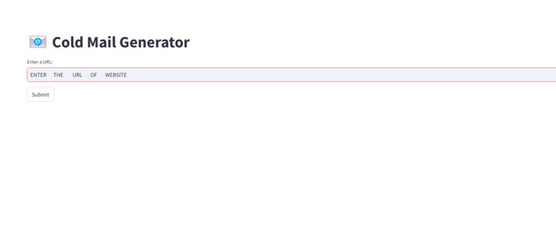 COLD EMAIL TEMPLATE GENERATOR  – screenshot 1