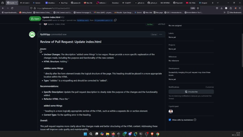 Code Critique – screenshot 4