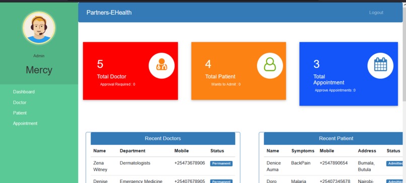 EHealth – screenshot 4