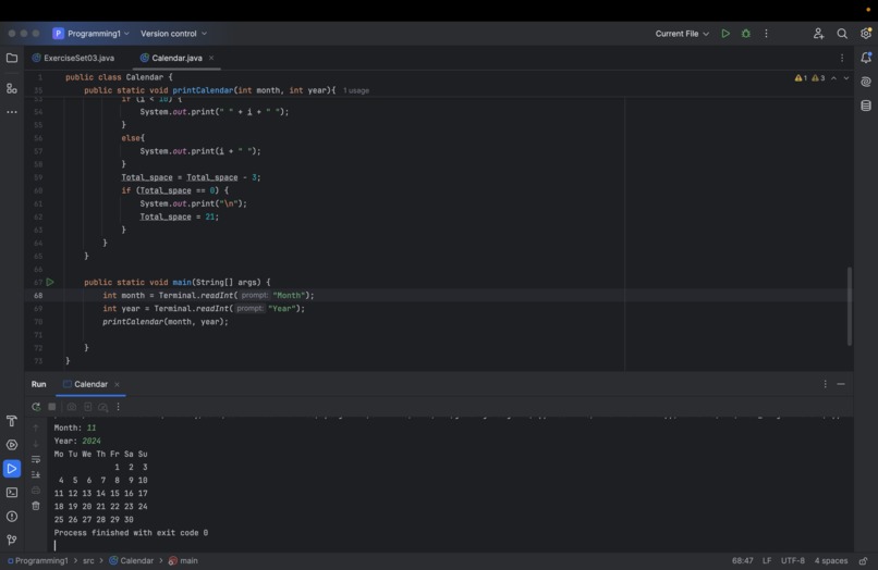Calendar Printer – screenshot 1