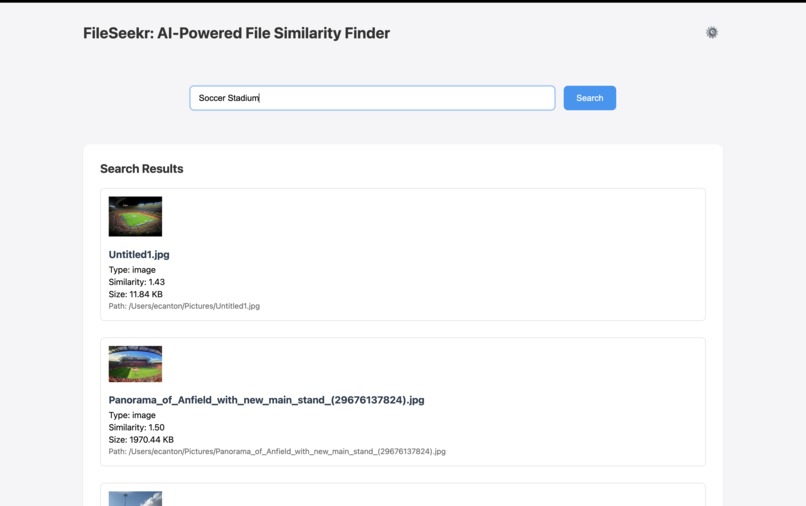 FileSeekr – screenshot 1