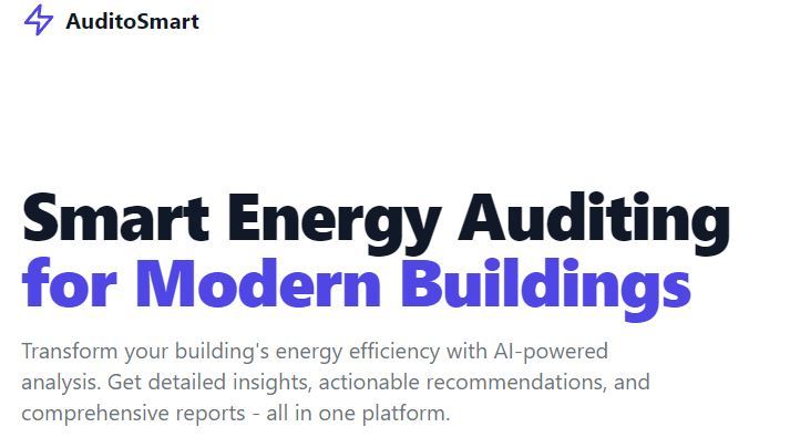 Auditosmart - AI powered energy auditing solution – screenshot 1