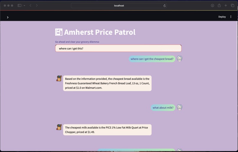 Amherst PricePatrol – screenshot 2