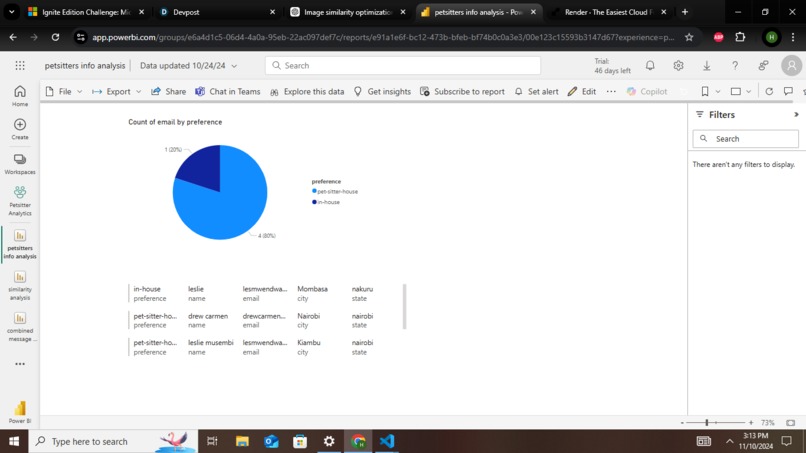 Petsitting and user analytics. – screenshot 4