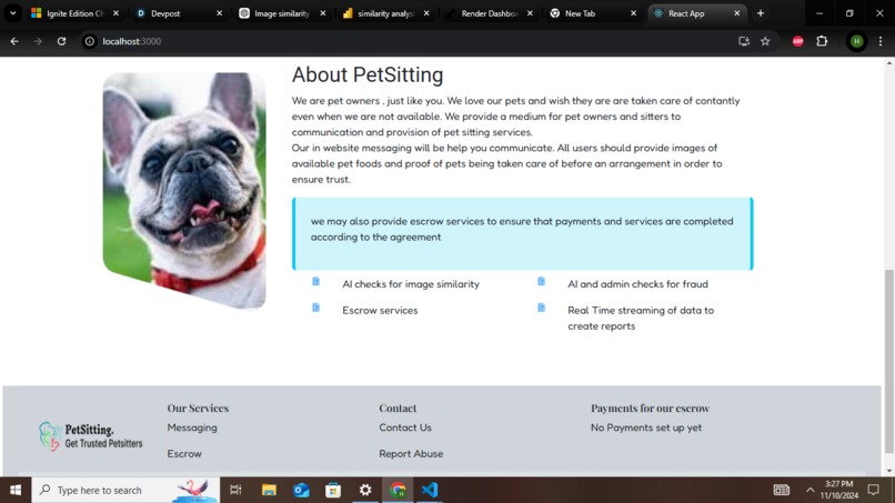 Petsitting and user analytics. – screenshot 6