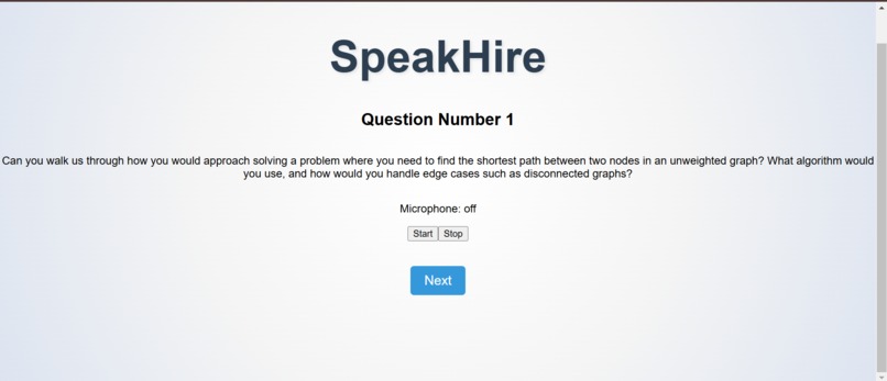 SpeakHire – screenshot 1
