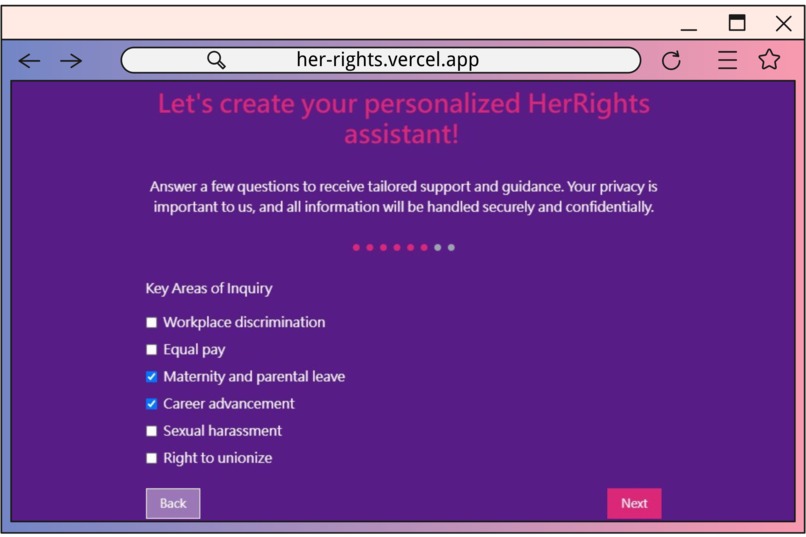 HerRights – screenshot 3